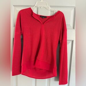 Women’s mixed media sweater/blouse